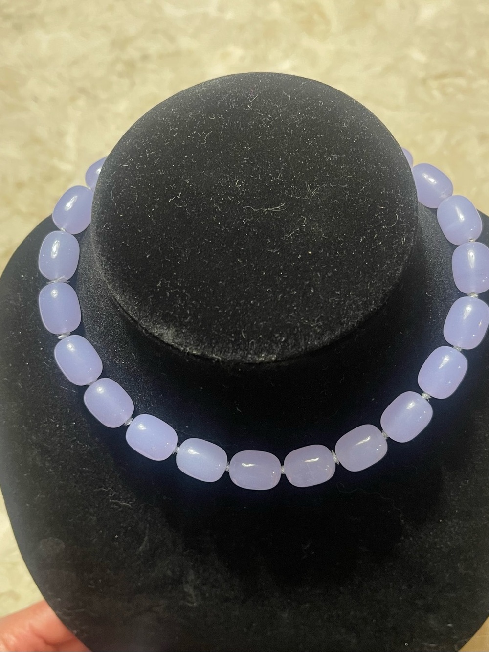 Ralph Lauren RLL Lavender Jade Bead Choker Necklace